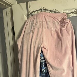 Juicy Couture Light Pink Velour Lounge Pants